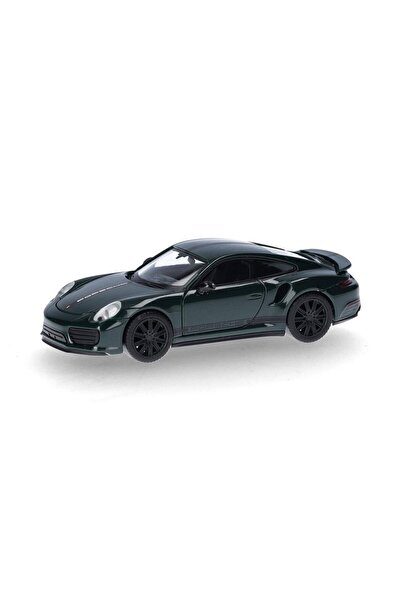 Herpa 420358, 1/87 Porsche 911 (991) Turbo Yeşil küçük araba modeli