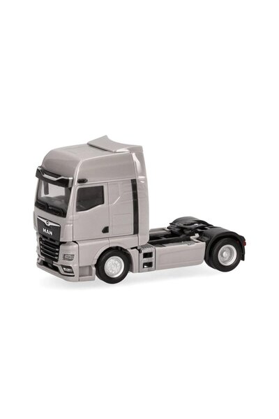 Herpa 315876-003, 1/87 MAN TGX GX 2 Akslı Aynalı Camlı Çekici Platinyum Gri k...
