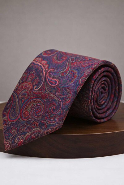 Kravatkolik Navy Blue - Red Shawl Tie