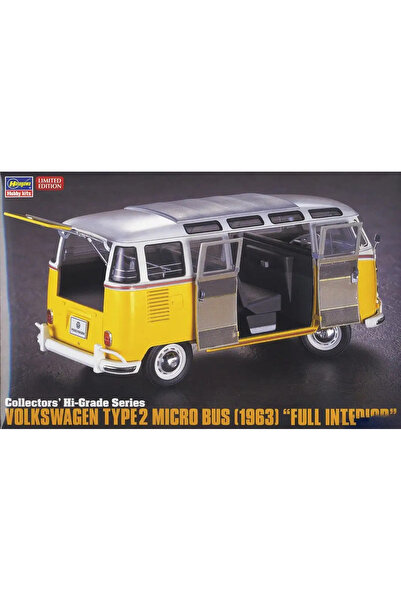 Hasegawa CH48 51048, 1/24 Volkswagen Type2 Micro Bus 1963 Plastik Maketi