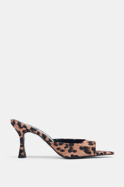 selin shoes Veldore Pointed Toe Women's Heeled Shoes - Leopard