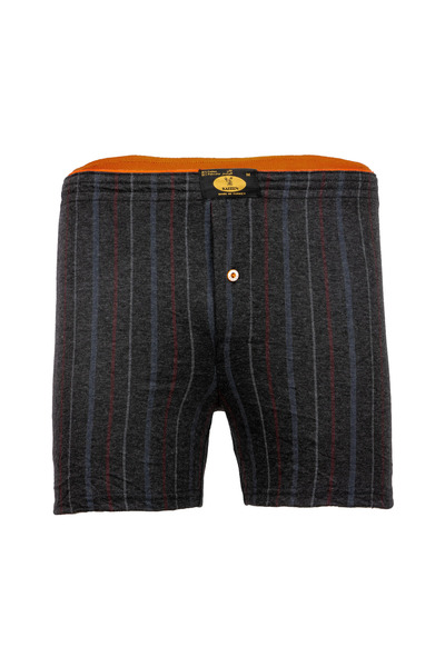 KAİZEN 3-pack men's dark gray Striped boxer shorts