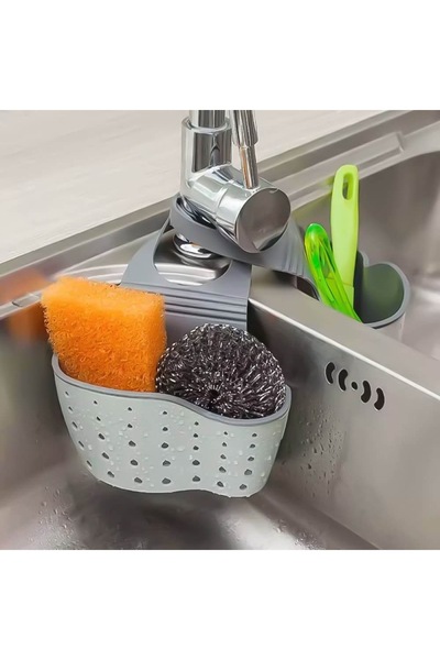 Thirty Three Design Organizator chiuvetă și burete vase, cu suport de prinder...