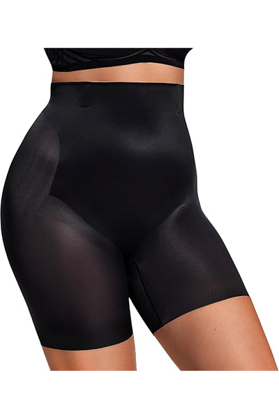 OEM Women's short elastic sports tights, black, 2XL