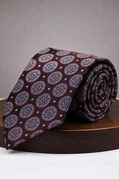 Kravatkolik Cravată cu motiv maro
