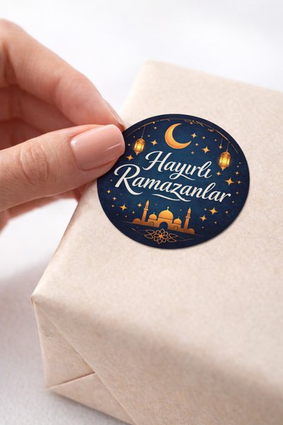 deer art Ramadan Themed 10-Piece Sticker Set – Shiny Artistic Adhesive Stickers R-3