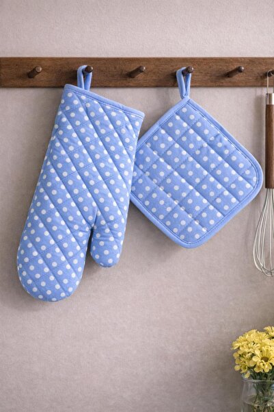 EvimSoft Yanmaz ve Isıya Dayanıklı Fırın Eldiveni ve Tutacak (1 adet eldiven ...