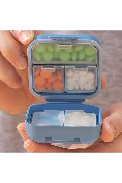 Thirty Three Design Portable medicine box, with lid and airtight closure, 4 c...
