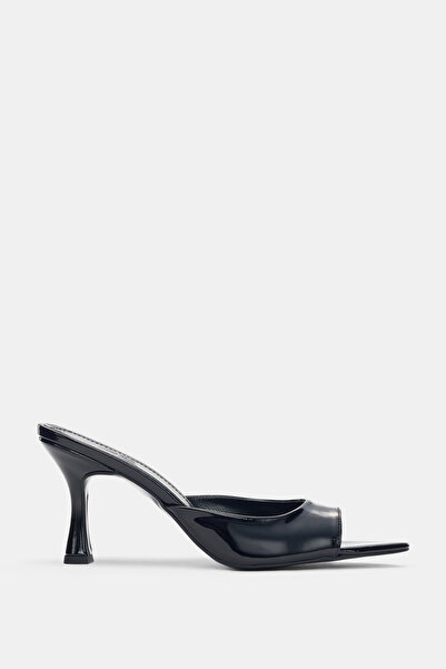 selin shoes Veldore Pointed Toe Women's Heeled Shoes - Black Patent Leather