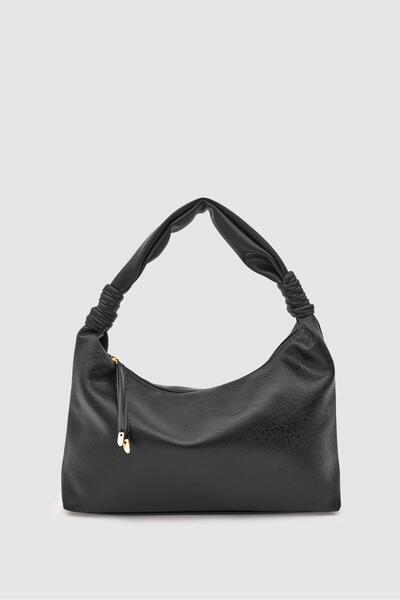 Shule Bags Geantă de umăr Harlow Owal neagră