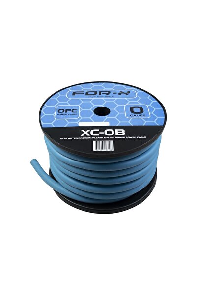 For-X Deniz Sound Garage XC-0B 0 GA Amfi Güç Kablosu %100 Bakır OFC 5 Metre K...