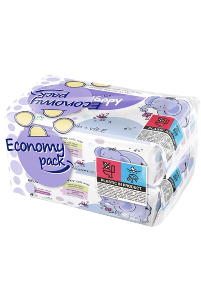 Bella Baby Happy Set 3 x 64 Servetele Umede cu Vitamina E si Alantoina