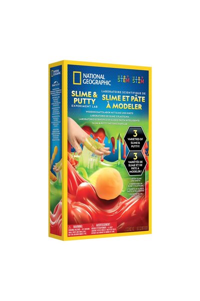 NATIONAL GEOGRAPHIC Set educativ experiment de creare Slime si Plastilina