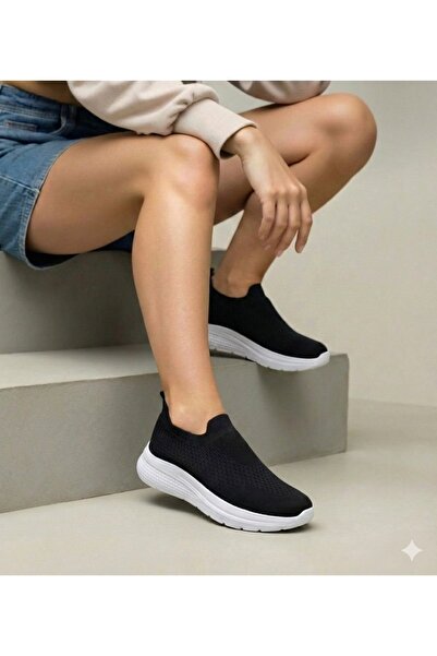 pilla spor White Unisex Laceless Knitwear Sneaker