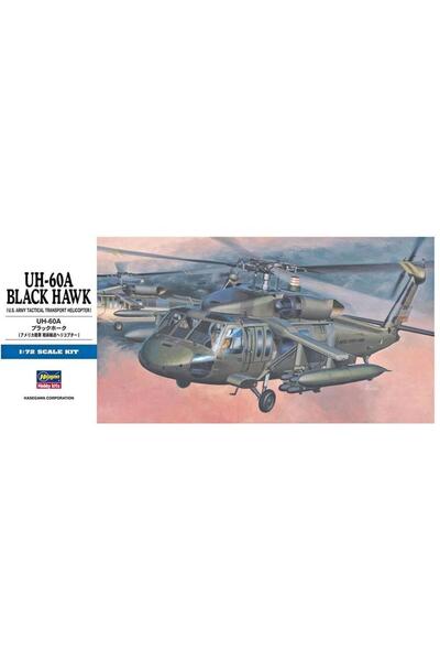 Hasegawa 1/72 UH-60A Black Hawk Askeri Helikopter Maketi, 00433
