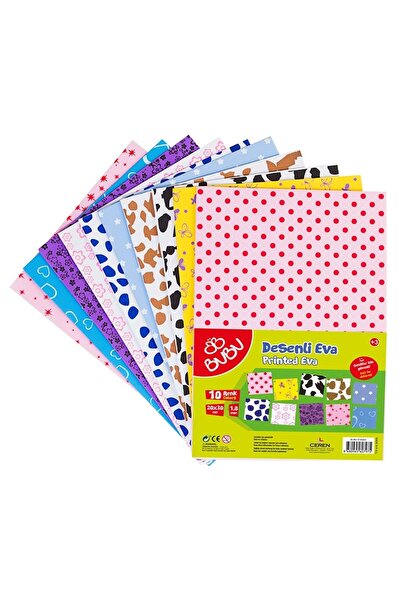 Bubu BU-BU DESENLİ KARTON Çift Taraflı 20x30cm 10lu