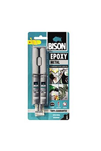 Bison Adeziv epoxidic bicomponent metalic 2 x 12 ml,
