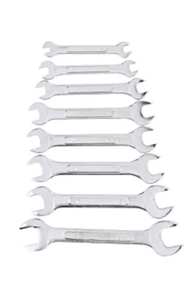 Carrefour Set de 8 chei fixe Simple, argintii