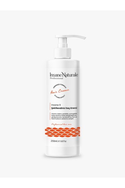 Insane Naturale Styling, Curl Defining, Nourishing and Repairing Spf 15 Hair Cream (Insane 9)250 ml