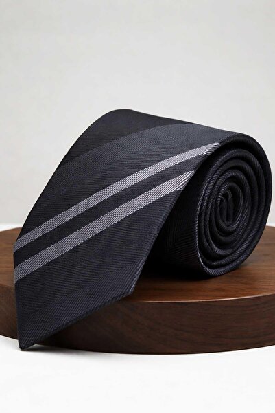 Kravatkolik Gray - Smoked Stripe Tie