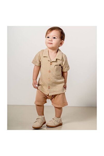 Valia Baby Summer Tiril Tiril Fabric Baby Boy Two-Piece Set