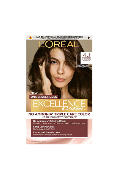 L'Oreal Paris Excellence Universal Nudes, 4 U Universal Brown, 192 ml