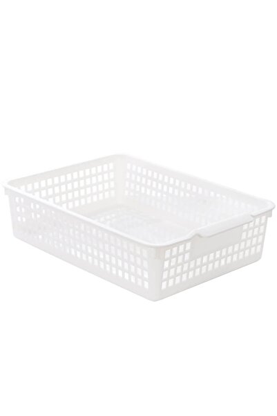 Thirty Three Design Storage box, plastic, white, with handles, 35x25x9 cm