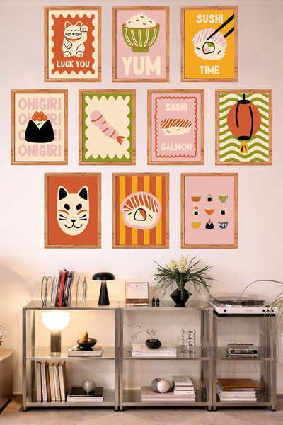 UNT Bucătărie cu aspect de cadru, 10 piese |   Modern |   Set de pictură cu a...