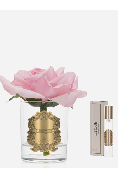 LITIQUE CAM GOLD TEKLİ PEMBE GÜL-LÜKS ODA PARFÜMÜ