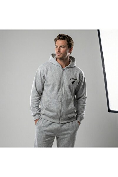 EFFRENATU Livo Gray Pajama Set with Bow Print Long Sleeve Top & Comfortable B...