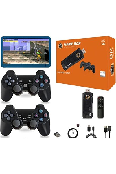 Generic 8K Ultra HD Android TV & Game Stick with Dual Wireless Controllers