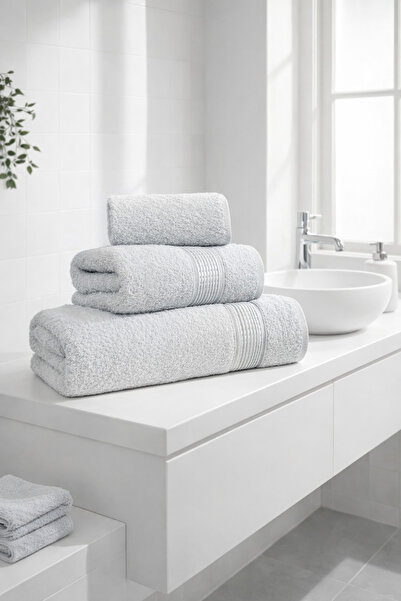 Cottonest Πολυτελές Σετ Πετσετών 3 τεμαχίων – Μαλακές, Υψηλής Απορροφητικότητ...