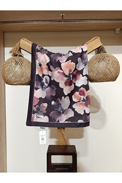 Hira İpek Scarf Soft Çiçek Desenli Pamuksu Şal