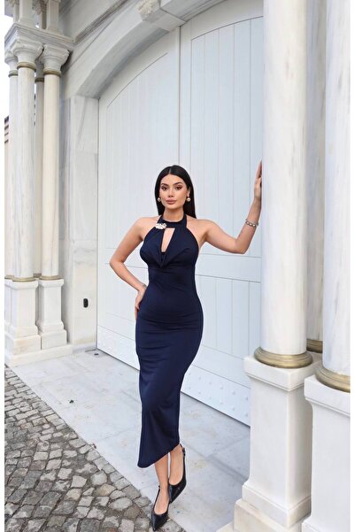 KECHİ WOMAN Sandy Fabric Accessory Dress