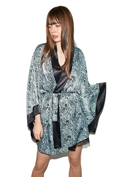 Penyemood Combed Cotton Mood Women's Comfort Feel Satin Dressing Gown 2039