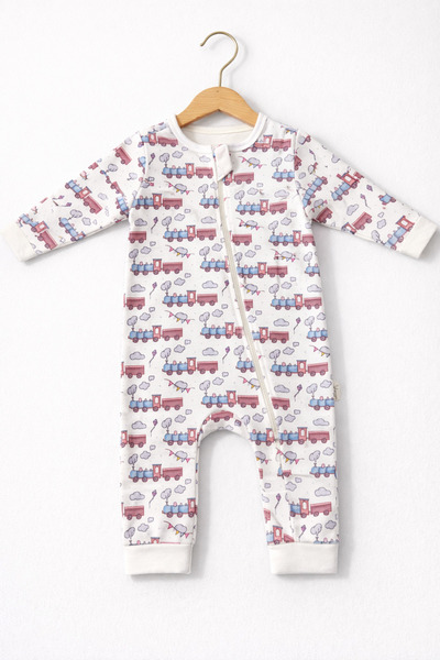 For My Baby Zippered Baby Rompers
