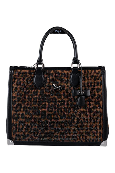 Guja حقيبة يد وكتف نسائية مرصعة بالأحجار