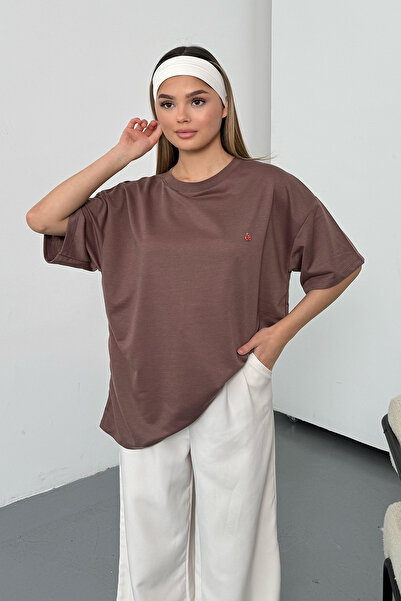 GİYSA Γυναικείο T-Shirt με λαιμόκοψη ποδηλάτου και αξεσουάρ Ladybug 2Ιπ, Ανοι...