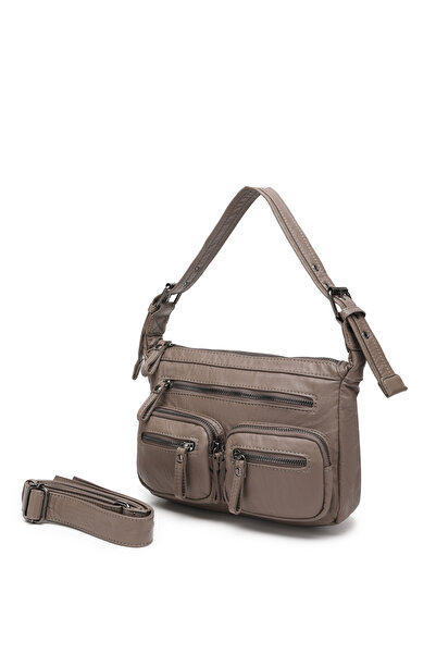 Solo Bag Washed Leather Multi-Compartment Stylish Shoulder and Crossbody Bag