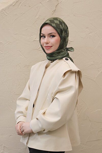 efdal şal eşarp Line Pattern Imported Cotton Scarf