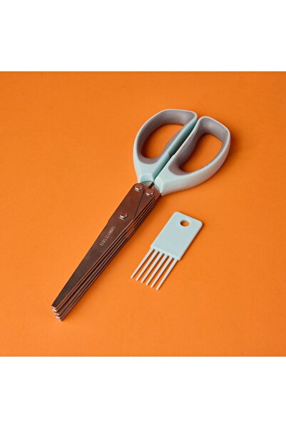 AROW H-155 Vegetable Scissors Steel 5-Blade Multi-Purpose Parsley Onion Chopp...