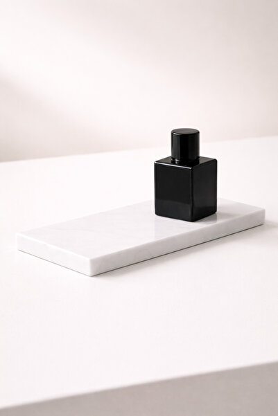 Marbello Μίνιμαλ Δίσκος από Λευκό Μάρμαρο 35x10 εκ. – 1,3 εκ. Λεπτό Προφίλ Ορ...