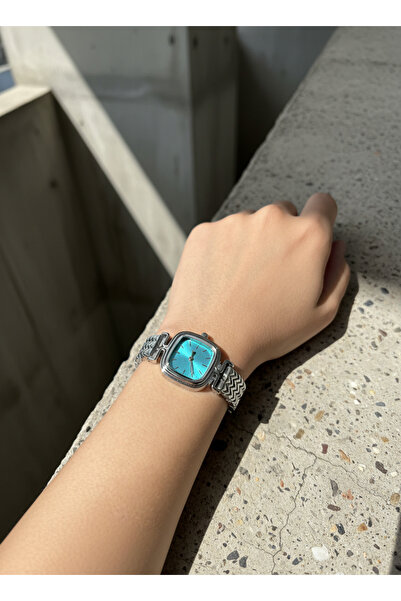 saatinkapida Gümüş Çelik Kordon Modern Kol Saati