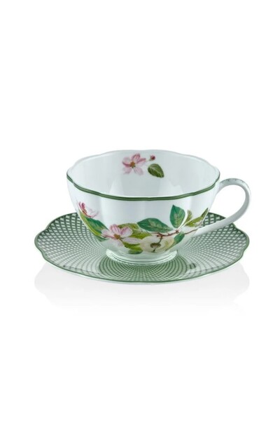 tea delight Horticool Green - Çay Fincanı ve Tabağı