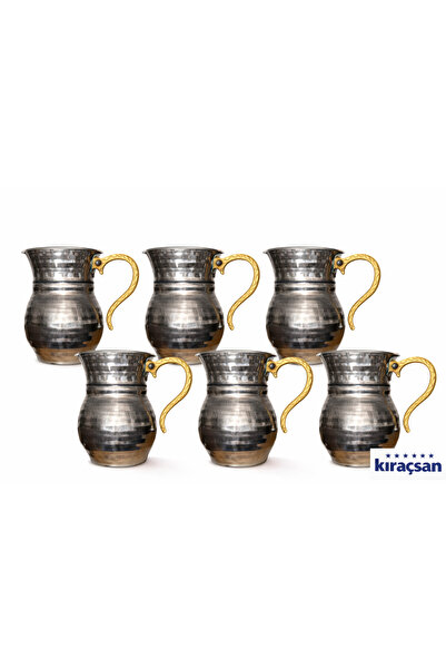 Kıraçsan 6'lı Çelik Paslanmaz Bardak