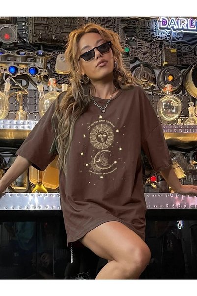 DAXİS Sportwear Company 2'li Oversize Baskılı Unisex Tshirt