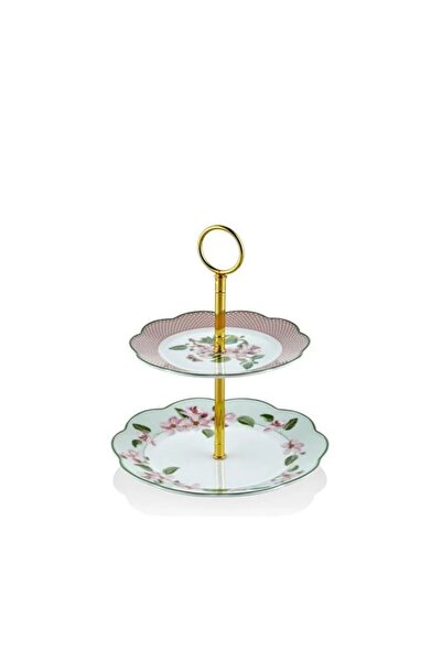 tea delight Horticool Green - 2-Tier Cake Stand