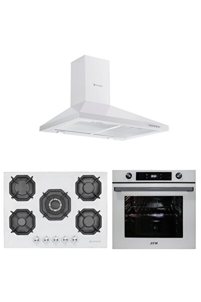 Eminçelik ve AFM Tech Marka / Valle Beyaz 5 Gözlü Ankastre Set (7701 +22 386 ...