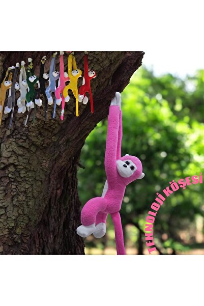 Teknoloji Köşesi Elleri Yapışan Oyun Ve Uyku Arkadaşı Peluş Maymun Oyuncak Sa...