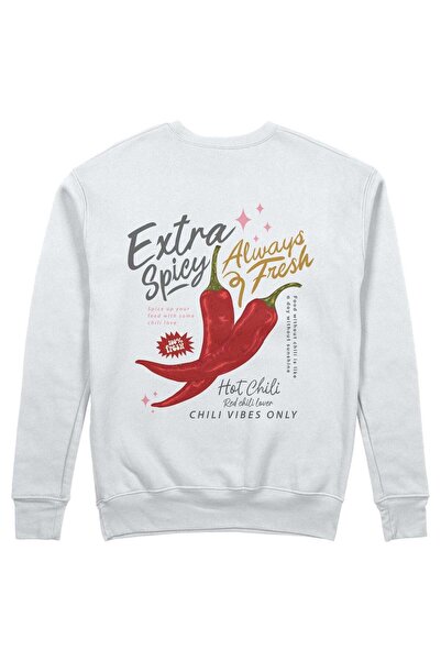 The Lucid Lab Chili Vibes Only Sweatshirt - White